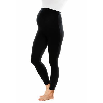 Umstandsleggings NEUN MONATE "Hose für Schwangerschaft und Stillzeit", Damen, Gr. 42, N-Gr, schwarz, Jersey, Obermaterial: 95% Baumwolle, 5% Elasthan, unifarben, Basic, eng, Hosen, bequem und gut kombinierbar