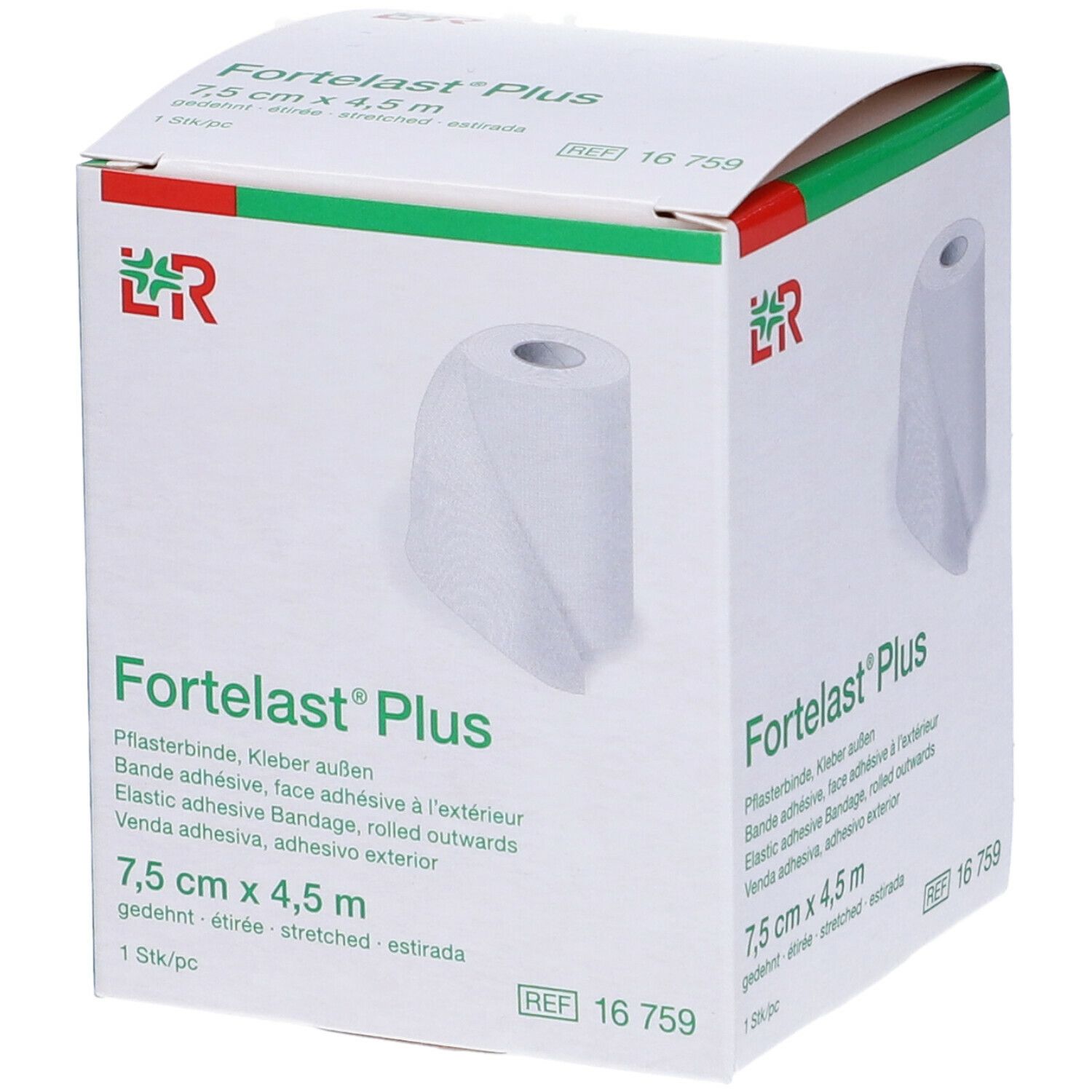 LR Fortelast® Plus 7,5 cm x 4,5 m 1 pz Bendaggio/i