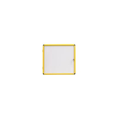 Bi-Office Schaukasten Ultrabrite - 4 x DIN A4 - magnetisch, mit gelbem Aluminiumrahmen Image