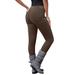 Plus Size Women's Corduroy Legging by Roaman's in Chocolate (Size 34 W) Stretch Pants