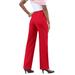 Plus Size Women's Classic Bend Over® Pant by Roaman's in Vivid Red (Size 38 WP) Pull On Slacks