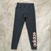 Adidas Pants & Jumpsuits | Adidas Gray Blush Pink Workout Leggings Size Small Mid Rise | Color: Gray/Pink | Size: S
