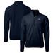 Men's Cutter & Buck Navy Illinois Fighting Illini Big Tall Cascade Eco Sherpa Fleece Quarter-Zip Jacket