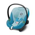 CYBEX Gold Babyschale Aton S2 i-Size, Ab Geburt bis ca. 24 Monate, Max. 13 kg, Inkl. Neugeboreneneinlage, SensorSafe kompatibel, Beach Blue