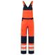 Tricorp 753005 Safety Warnschutz Bicolor Latzhose, 80% Polyester/20% Baumwolle, 100% Nylon (500D) Cordura, 280g/m², Fluorgelb-Tinte, Größe 42