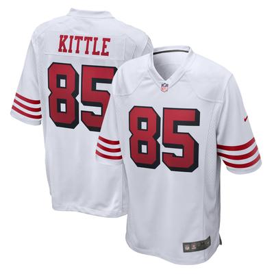 San Francisco 49ers Nike Game Sekundär Ausweichtrikot - Weiß - George Kittle - Herren Image