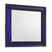 Benjara Vini 44 Inch Modern Mirror, Rectangular Wood Frame, Built In LED, Black | 39.75 H x 44.25 W x 2 D in | Wayfair BM280369