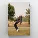 Latitude Run® A Hiphop Dancer Man In The Park - 1 Piece Rectangle Graphic Art Print On Wrapped Canvas in White | 36 H x 24 W x 2 D in | Wayfair
