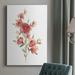 Red Barrel Studio® Wildflower Sprig IV Premium Gallery Wrapped Canvas - Ready To Hang Canvas, in Green/Orange/Red | 27 H x 16 W x 1.5 D in | Wayfair