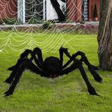 The Holiday Aisle® Halloween Gigantic Hairy Scary Fake Spider Decoration | 2 H x 49.2 W x 5 D in | Wayfair 3557FF991CBA4CED947C65ABAE29278D