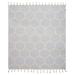 Evette Rios Turkish Cotton Honeycomb Throw Cotton in Gray | 60 H x 50 W in | Wayfair THROW80297LIC4250