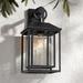 Califa 18" High Black Seedy Glass Outdoor Wall Light