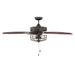 Meridian Lighting 52 Inch Ceiling Fan with Light Kit - M2006ORB