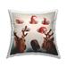 Stupell Holiday Whack an Elf Christmas Reindeer Humor Decorative Printed Throw Pillow by Lucia Heffernan