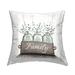 Stupell Green Eucalyptus Foliage Jars with Family Sentiments Decorative Printed Throw Pillow by Elizabeth Tyndall