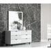 Nova Domus Valencia Contemporary White Dresser & Mirror Set