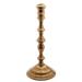Antique Brass Colonial Candleholder - 5.2x5.2x12.5