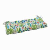 Pillow Perfect Outdoor Coral Bay Blue Blown Bench Cushion