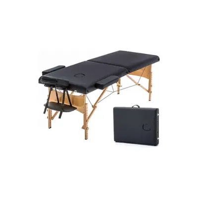 BestMassage 84" Portable Massage Table with Carry Case, Black