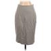 Zara Basic Casual Skirt: Gray Solid Bottoms - Women's Size Small