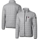 Men's Cutter & Buck Gray Washington Nationals Rainier Eco Insulated Full-Zip Puffer Jacket