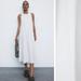 Zara Dresses | Blogger Favorite Nwt Zara Voluminous White Shift Dress, Size M | Color: White | Size: M