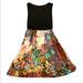 Anthropologie Dresses | Anthropologie Floral Midi Dress Size M | Color: Black/Green | Size: M