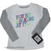 Nike Shirts & Tops | Girls Nike Tee You're Looking At It Sports Athletic Active Wear Bts Shirt Top | Color: Gray/White | Size: 2tg