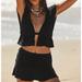 Free People Skirts | Nwt Free People Beach Skirt | Color: Black | Size: L