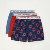 Lucky Brand 3 Pack Knit Boxers - Men's Accessories Underwear Boxers Briefs, Size S