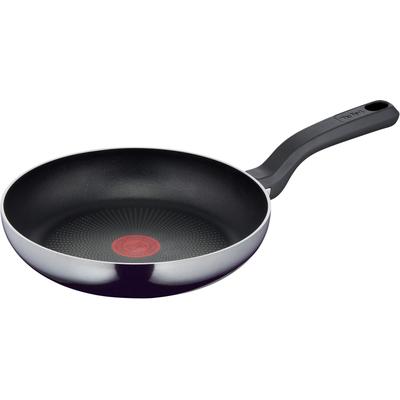Bratpfanne TEFAL "Resist, sichere Titanium Antihaftversiegelung", schwarz, B:25,4cm H:5cm L:42,78cm Ø:24cm, Pfannen, Thermo-Signal bei idealer Brattemperatur, nicht induktionsgeeignet Image