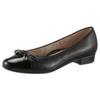 Pumps ARA "BARI", Damen, Gr. 7 (40,5), schwarz, Glattleder, Lackleder, elegant, Schuhe Ballerina, mit Lackspitze