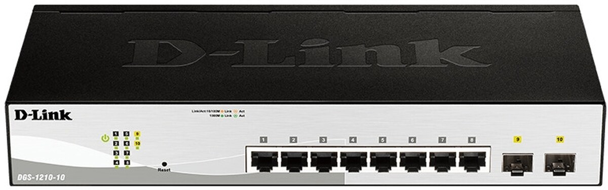 D-Link DGS-1210-10 10-Port Layer2 Smart Managed Gigabit Switch Image