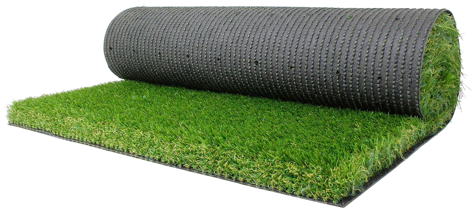 Kunstrasen "MEGAN, Made in Netherlands", grün, B:400cm H:40mm L:250cm, Polyethylen (PE), Polypropylen, PRIMAFLOR-IDEEN IN TEXTIL, Teppiche, natürliche Optik, mit Drainagefunktion, ideal für Balkon & Terrasse