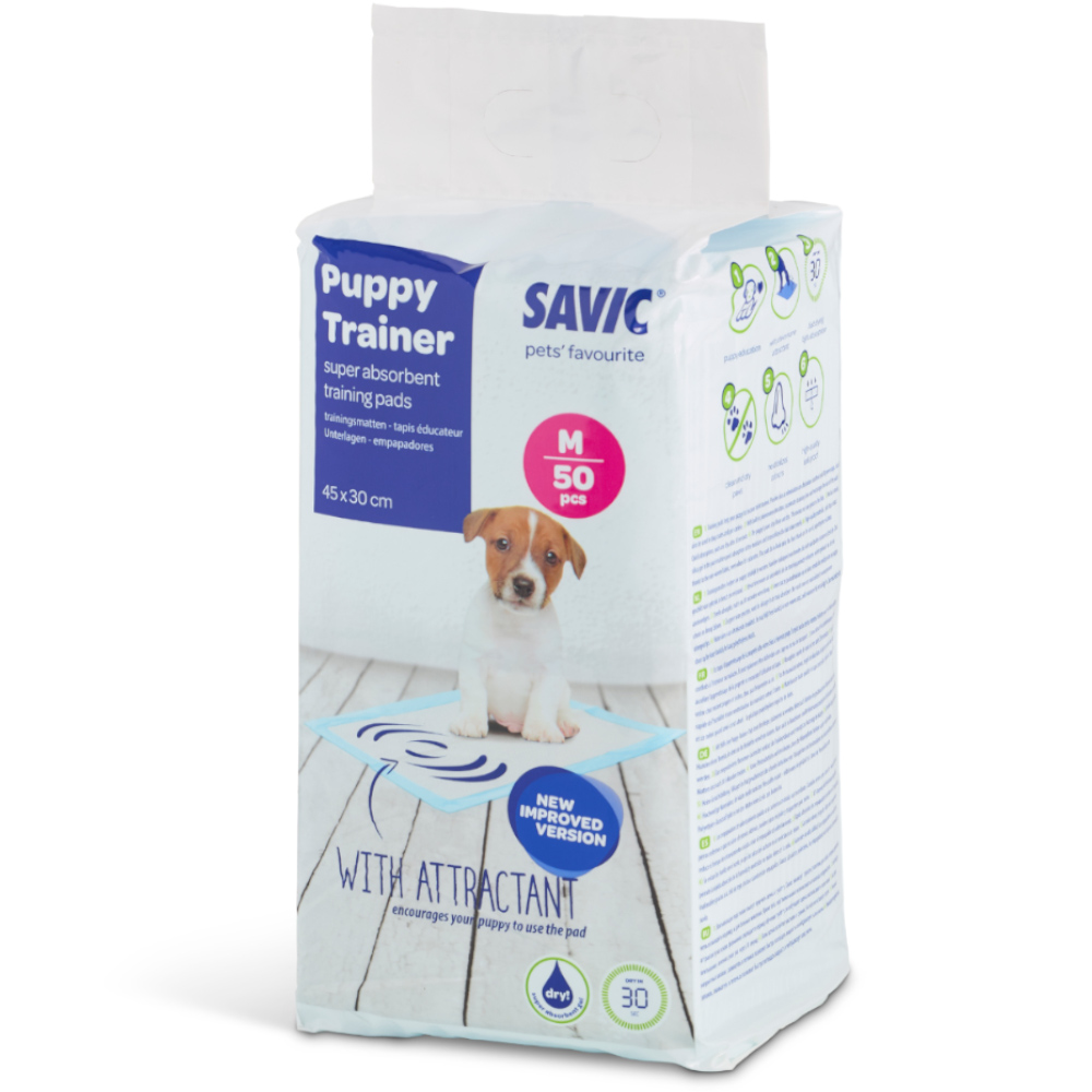 50 Medium Puppy Trainer Pads Savic