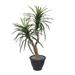 Vickerman 688496 - 4' Marginata Bush in Gray Plastic Pot (TBU1140-RG) Home Office Bushes