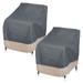 Modern Leisure® Renaissance Ultralite Patio Chair Cover, 2-Pack, 27"L x 34"W x 31"H, Gray