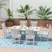 Polytrends Laguna 7-Piece Rectangular Poly Eco-Friendly All Weather Outdoor Dining Set