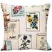 Pillow Decor Vintage Seed Packet 20x20 Throw Pillow