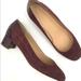 J. Crew Shoes | J Crew Suede Stamped Croc Heel Pumps Cabernet | Color: Red | Size: 8.5