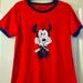 Disney Tops | *Nwt Disney Minnie Mouse (Sitting Minnie Sketch) Juniors T-Shirt- Size Xl | Color: Black/Red | Size: Xlj