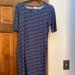 Lularoe Dresses | Lularoe Julia Dress | Color: Black/Blue | Size: M