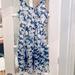 American Eagle Outfitters Dresses | American Eagle Outfitters Women’s Sz 12 Blue And White Floral Dress. Fully Lined | Color: Blue/White | Size: 12
