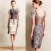 Anthropologie Dresses | Brocade Dress By Beguile From Byron Lars Size 4 | Color: Blue/Cream | Size: 4