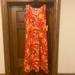 Lularoe Dresses | Hawaiian Floral Sleeveless Dress - Lularoe Summer | Color: Orange/Pink | Size: Xl