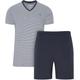 Shorty JOCKEY Gr. XL, blau (blau, gestreift) Herren Homewear-Sets Pyjamas Ringelstreifen