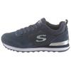 Sneaker SKECHERS "OG 85 - GOLDN GURL", Damen, Gr. 41, blau (navy), Veloursleder, Textil, Synthetik, sportlich, Schuhe, Schnürschuh, Original-Retro-Jogginschuh mit Air-Cooled Memory Foam