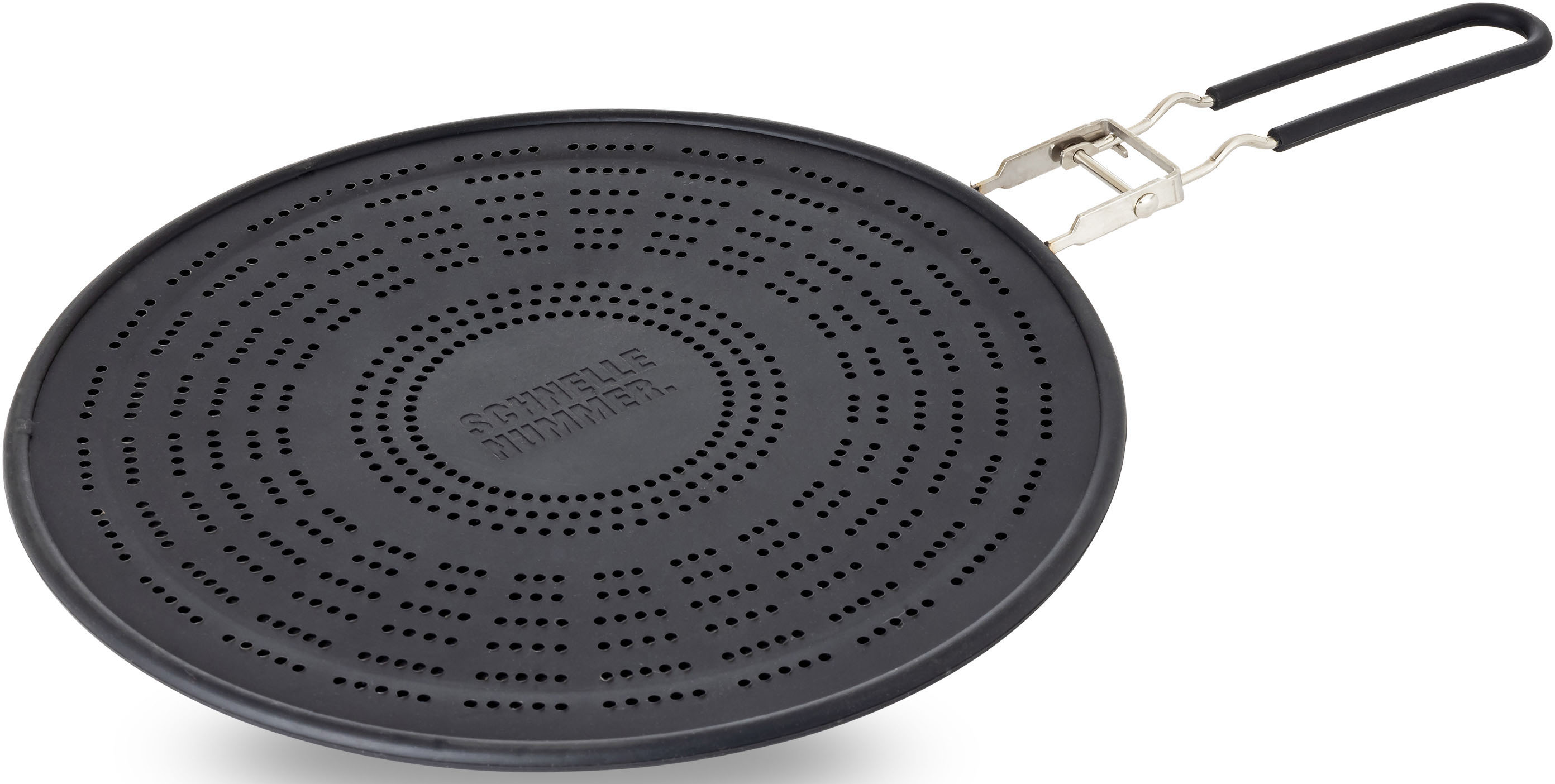 Spritzschutzdeckel mit Öffnung "HSN AirAvtive Filter", schwarz, B:30cm H:2cm L:47cm Ø:29cm, Silikon, HENSSLER SCHNELLE NUMMER, Deckel