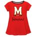 Girls Toddler Vive La Fete Red Maryland Terrapins A-Line Top
