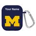 Navy Michigan Wolverines Personalized AirPods Case Cover